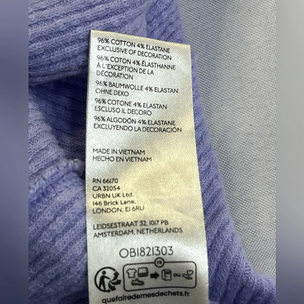 We The Free Freya Henley Ribbed Knit Oversized 1/2 Zip Womens Pullover Small - Picture 8 of 10